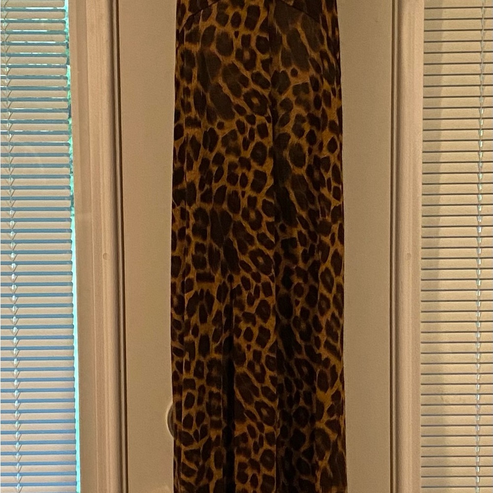 NWT planet Blue leopard print cut out maxi dress size Sm - Picture 3 of 5